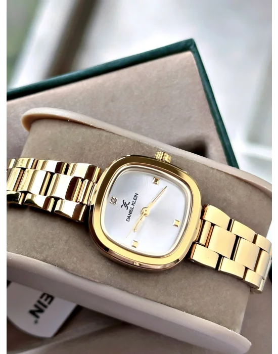 Daniel Klein Altın Renk Çelik Kordon Kadın Kol Saati 26 mm