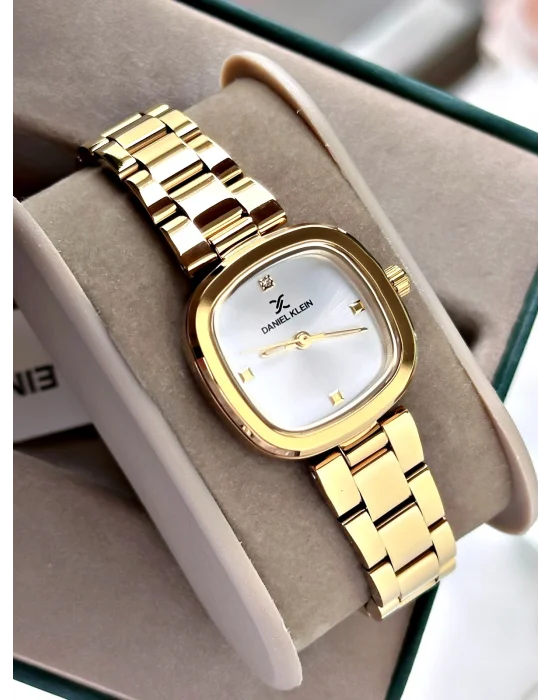 Daniel Klein Altın Renk Çelik Kordon Kadın Kol Saati 26 mm