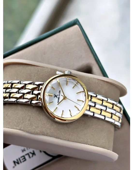 Daniel Klein Gold Gri Çelik Kordon Kadın Kol Saati 25 mm