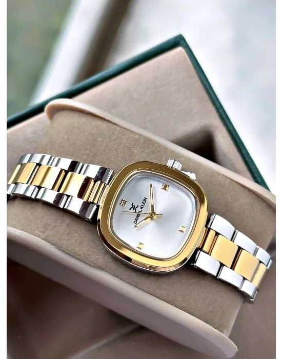 Daniel Klein Gold Gri Çelik Kordon Kadın Kol Saati 26 mm