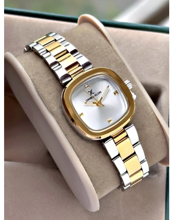 Daniel Klein Gold Gri Çelik Kordon Kadın Kol Saati 26 mm