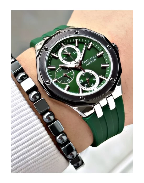 Ferrucci Function FCF 0425 03469S.03 Silikon Kordon Erkek Kol Saati