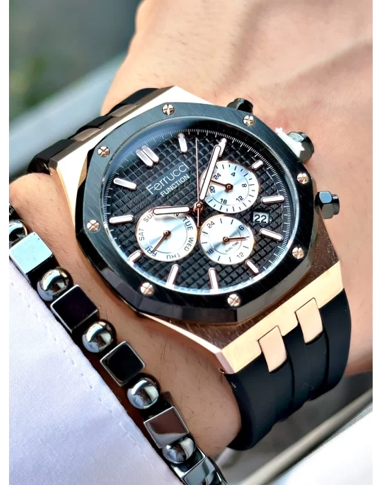 Ferrucci Function Silikon Kordon Erkek Kol Saati
