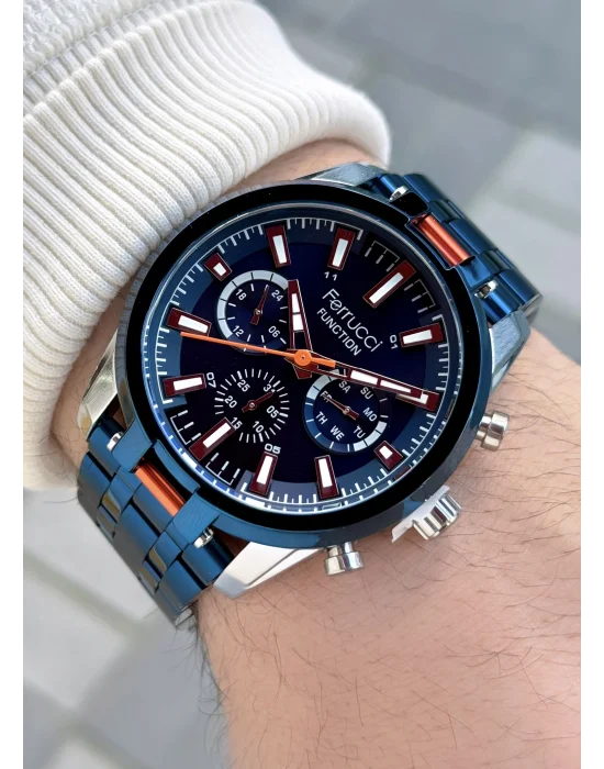 Ferrucci Function FCF.03285FM.03 Çelik Kordon Erkek Kol Saati