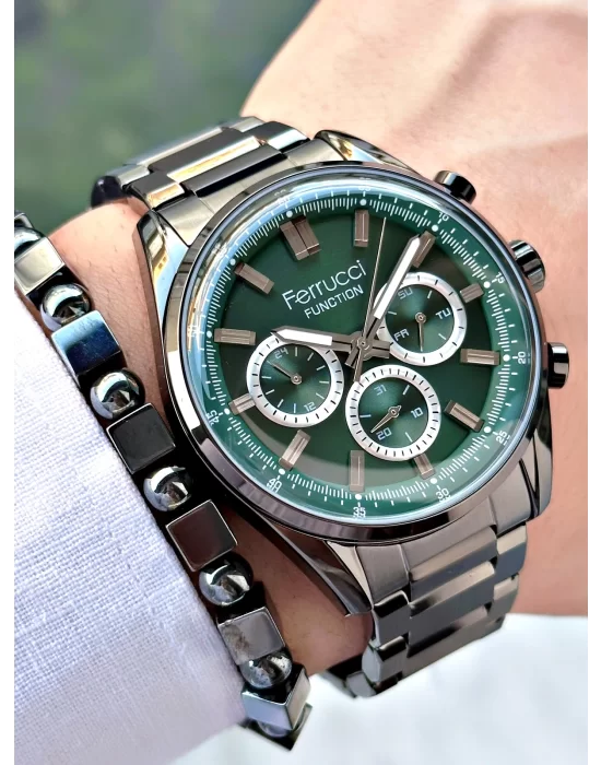 Ferrucci Function FCF.03299FM.04 Hasır Kordon Erkek Kol Saati