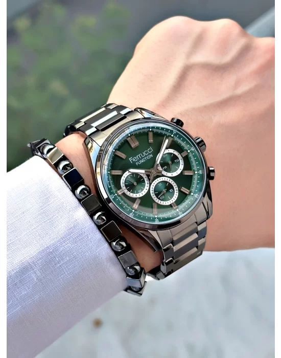 Ferrucci Function FCF.03299FM.04 Hasır Kordon Erkek Kol Saati