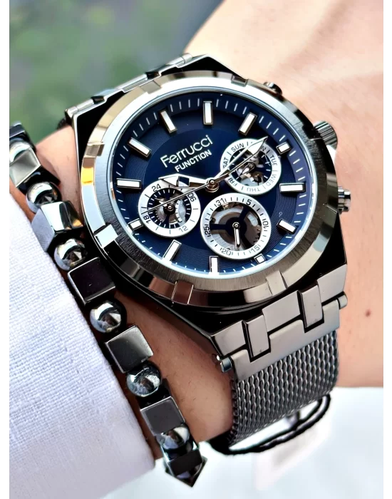 Ferrucci Function FCF.03290FH.04 Hasır Kordon Erkek Kol Saati