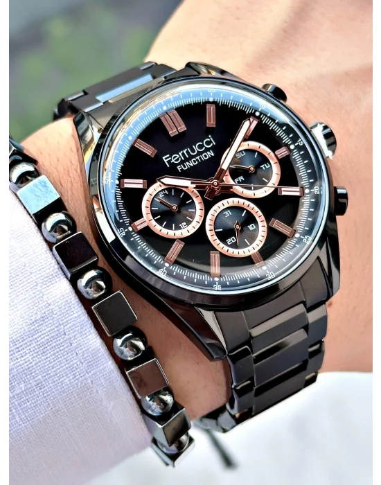 Ferrucci Function FCF.03299FM.03 Hasır Kordon Erkek Kol Saati