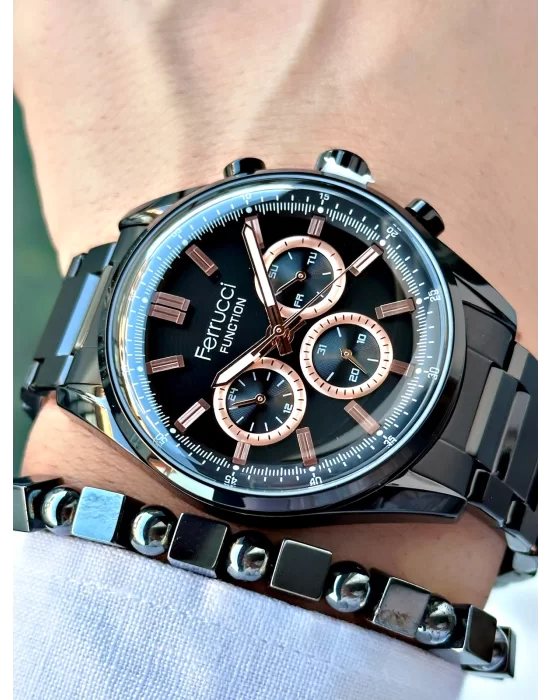 Ferrucci Function FCF.03299FM.03 Hasır Kordon Erkek Kol Saati