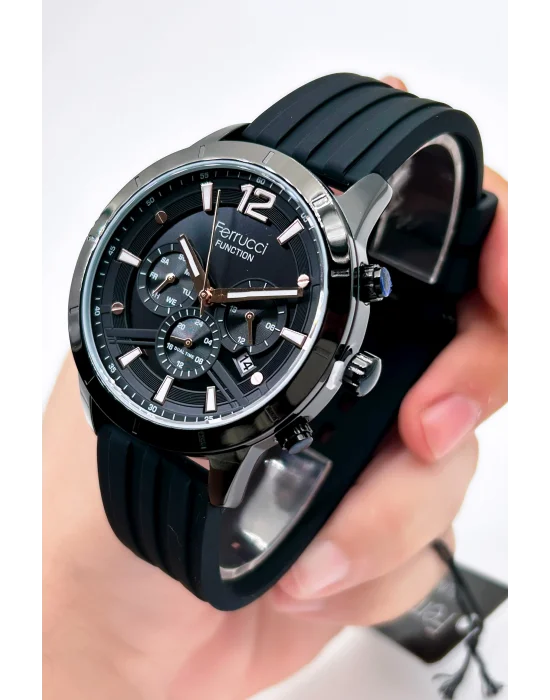 Ferrucci Function FCF.13568FS.02 Multi-Fonksiyon Silikon Erkek Kol Saati