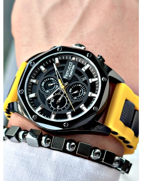 Ferrucci Function FCF.14521FS.06 Çelik Kordon Erkek Kol Saati