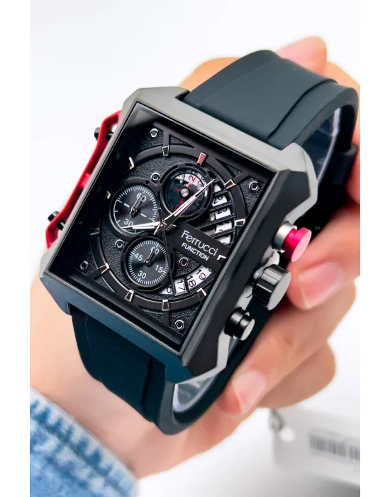 Ferrucci Function FCF.23002.03 Silikon Kordon Erkek Kol Saati