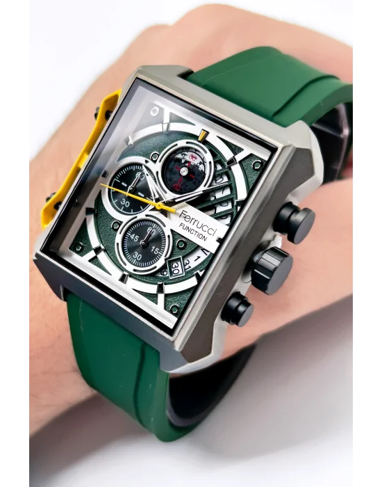 Ferrucci Function FCF.23002.02 Silikon Kordon Erkek Kol Saati