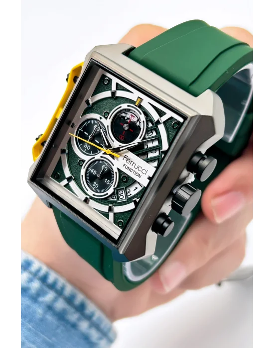 Ferrucci Function FCF.23002.02 Silikon Kordon Erkek Kol Saati