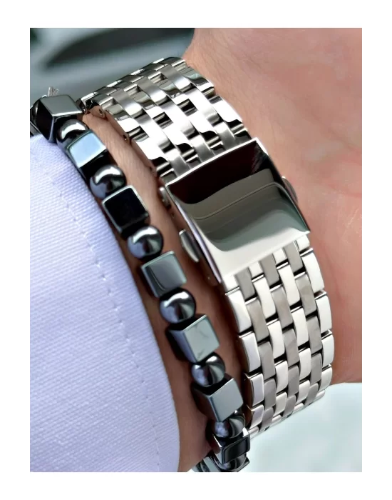 FERRUCCİ FUNCTION LACİVERT KADRANLI GÜMÜŞ METAL ERKEK KOL SAATİ