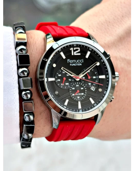 Ferrucci Function Silikon Kordon Erkek Kol Saati