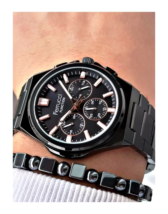 Ferrucci Function FCF 0425 03471M.02 Çelik Kordon Erkek Kol Saati