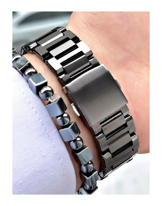 FERRUCCİ FUNCTION TAKVİMLİ MAVİ KADRANLI KOYU GRİ METAL ERKEK KOL SAATİ