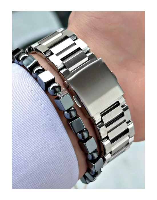 FERRUCCİ FUNCTION TAKVİMLİ YEŞİL KADRANLI GÜMÜŞ METAL ERKEK KOL SAATİ