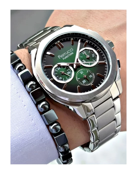 Ferrucci Function FCF 0425 03471M.04 Çelik Kordon Erkek Kol Saati