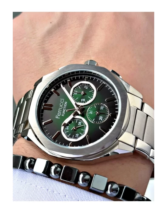 Ferrucci Function FCF 0425 03471M.04 Çelik Kordon Erkek Kol Saati