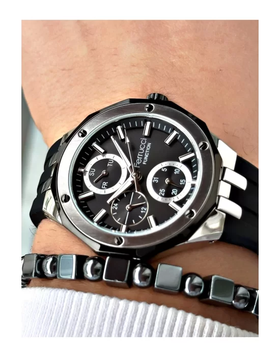 Ferrucci Function FCF 0425 03469S.01 Silikon Kordon Erkek Kol Saati