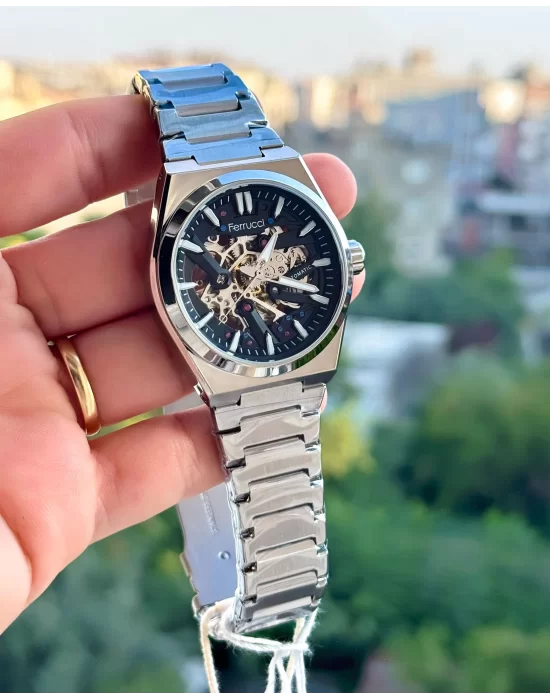 Ferrucci Otomatik Mekanizma Çelik Kordon Erkek Kol Saati