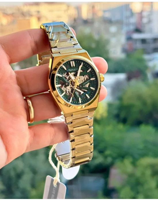 Ferrucci Otomatik Mekanizma Çelik Kordon Erkek Kol Saati