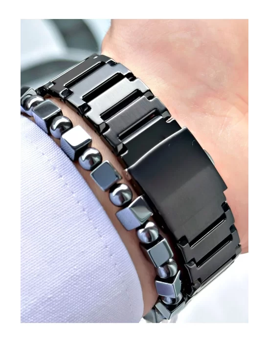 FERRUCCİ OTOMATİK SİYAH METAL ERKEK KOL SAATİ
