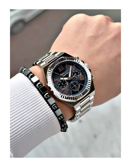 Ferrucci Function FCF 0425 03455M.02 Çelik Kordon Erkek Kol Saati