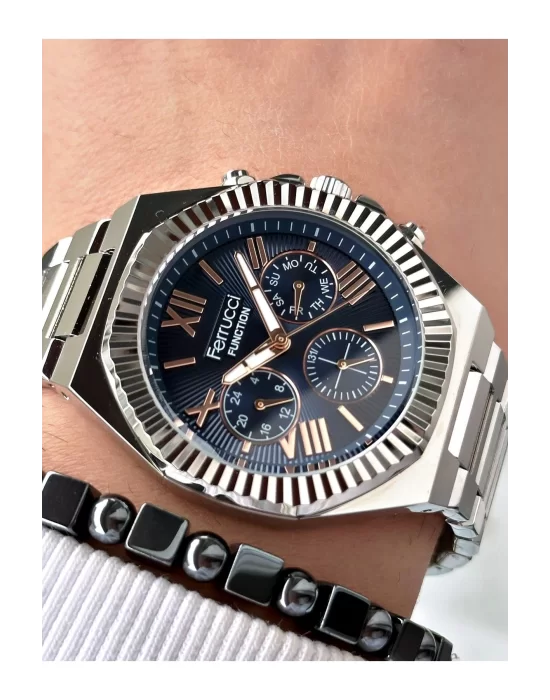 Ferrucci Function FCF 0425 03455M.02 Çelik Kordon Erkek Kol Saati