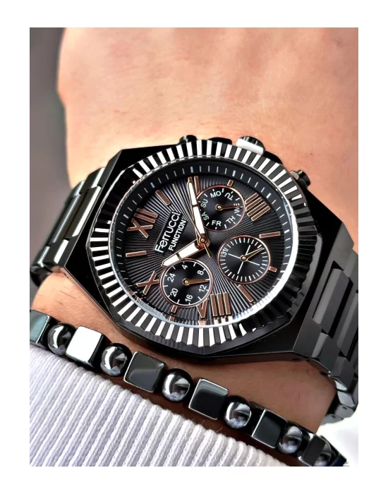 Ferrucci Function FCF 0425 03455M.03 Çelik Kordon Erkek Kol Saati
