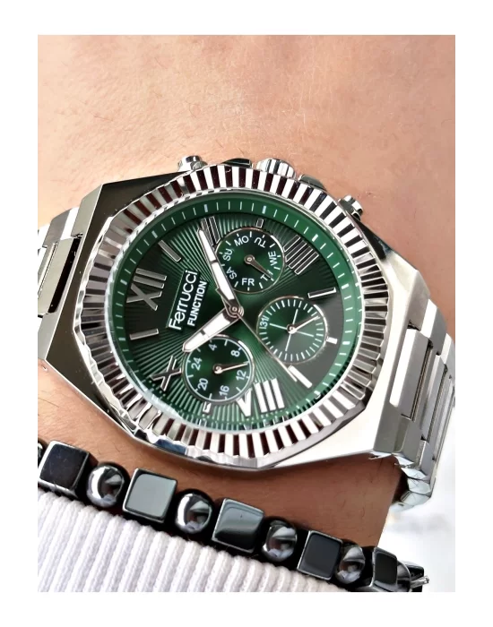 Ferrucci Function FCF 0425 03455M.01 Çelik Kordon Erkek Kol Saati