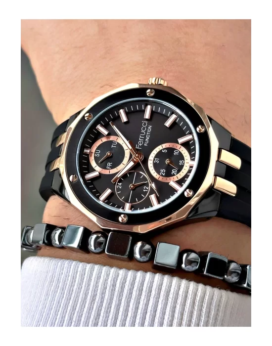 Ferrucci Function FCF 0425 03469S.05 Silikon Kordon Erkek Kol Saati