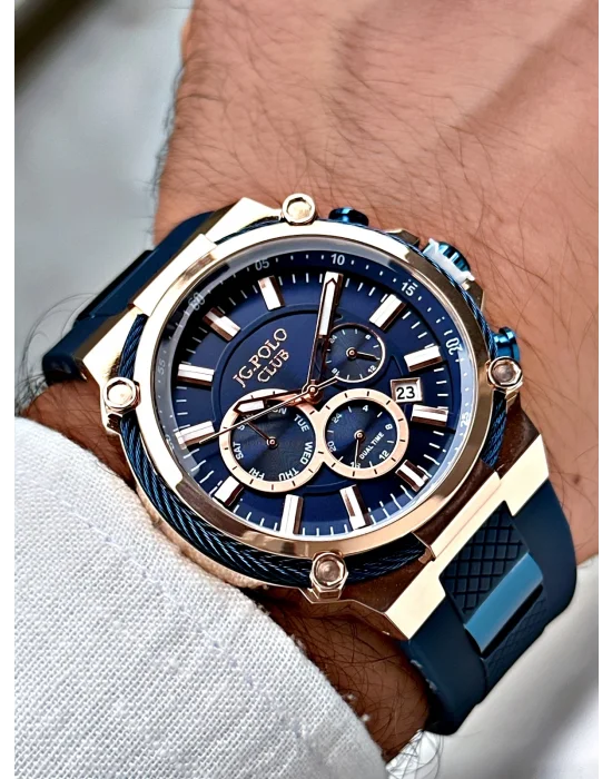 Jg. Polo Clup JPC.0723.2333.3 Silikon Kordon Erkek Kol Saati