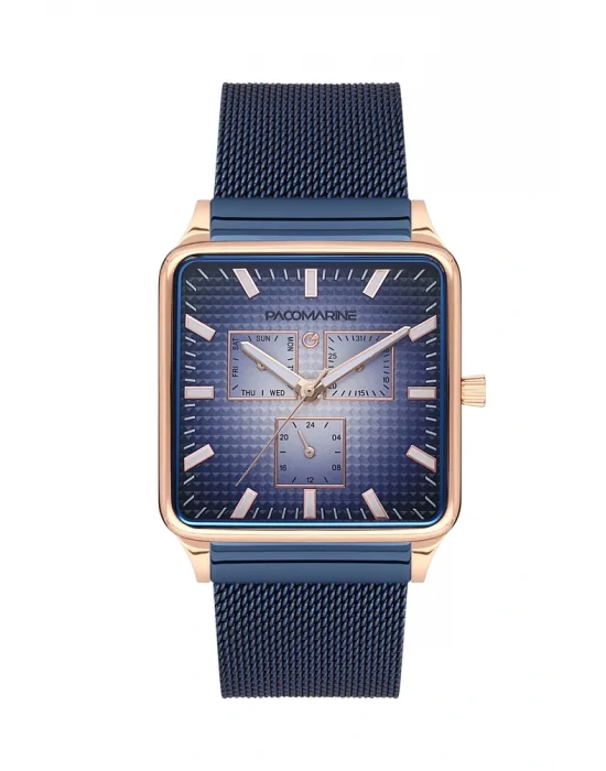 Pacomarine Kare PM.61219.01 Hasır Kordon Erkek Kol Saati