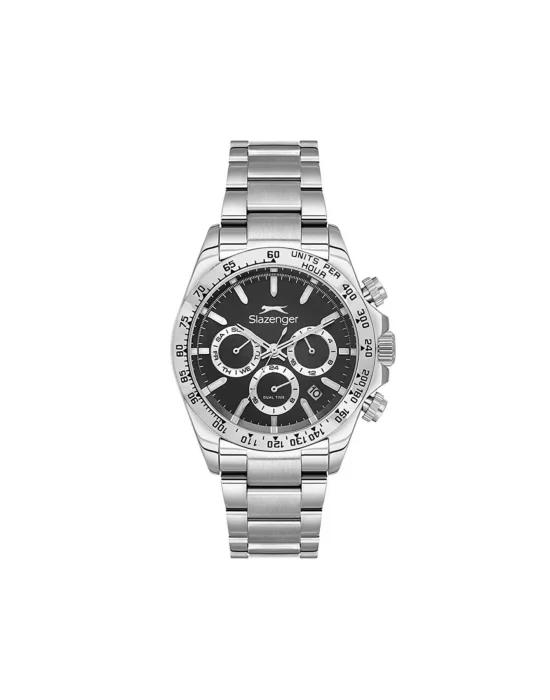 Sl.09.2512.2.05 Quartz Çelik Gri Siyah Kadran 40 Mm Erkek Kol Saati