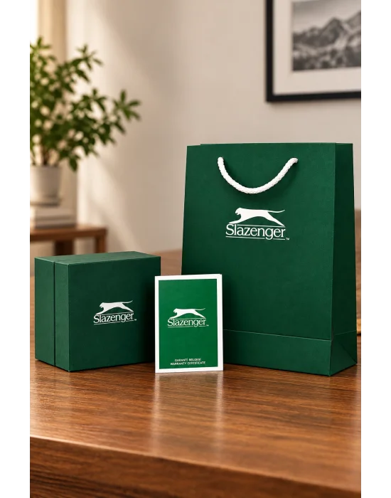 Slazenger SL.09.2636.3 Takvimli Çelik Kordon Erkek Kol Saati