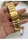 COMMES Renkli Cam Fonksiyonlu Erkek Kol Saati Altın Renk