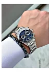 FERRUCCİ FUNCTION TAKVİMLİ LACİVERT KADRANLI GÜMÜŞ METAL ERKEK KOL SAATİ