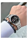 FERRUCCİ FUNCTION TAKVİMLİ SİYAH KADRANLI GÜMÜŞ METAL ERKEK KOL SAATİ