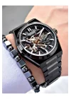 FERRUCCİ OTOMATİK SİYAH METAL ERKEK KOL SAATİ