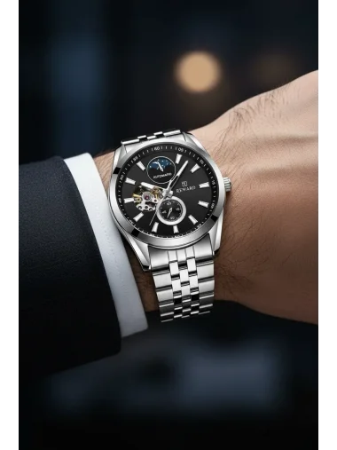 Reward Otomatik Mekanizma Mehtaplı Kadran Erkek Kol Saati