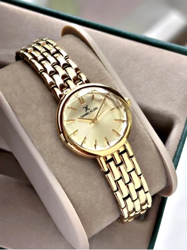 Daniel Klein Gold Çelik Kordon Kadın Kol Saati 25 mm