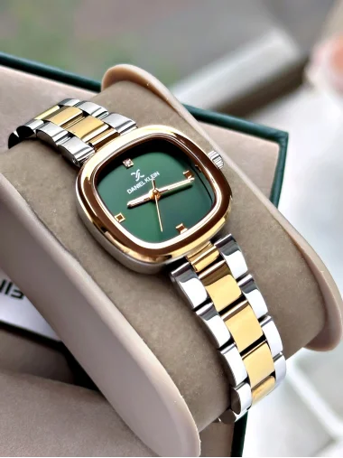 Daniel Klein Yeşil Kadran Çelik Kordon Kadın Kol Saati 26 mm