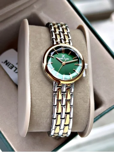 Daniel Klein Yeşil Kadran Çelik Kordon Kadın Kol Saati 25 mm