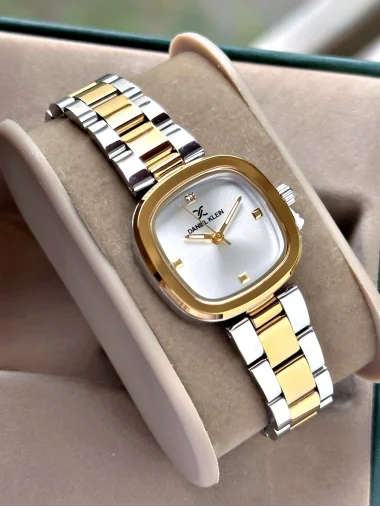 Daniel Klein Gold Gri Çelik Kordon Kadın Kol Saati 26 mm