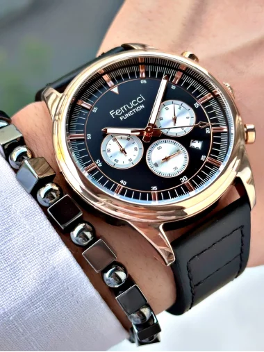 Ferrucci Function Deri Kordon Erkek Kol Saati
