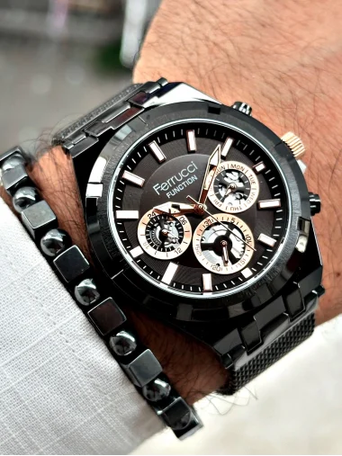 Ferrucci Function FCF.03290FH.05 Hasır Kordon Erkek Kol Saati