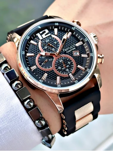 Ferrucci Function FCF.11550FS.06 Silikon Kordon Erkek Kol Saati